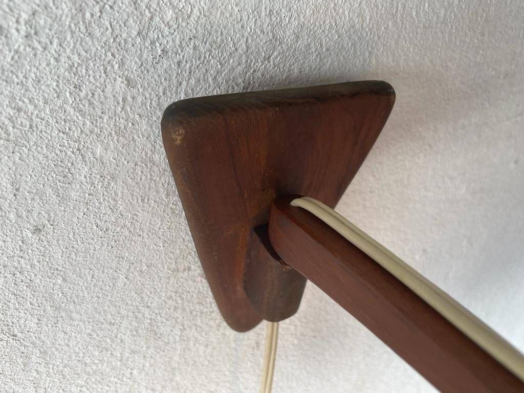 Rare Teak And Natural Ropes Sconce By Ib Fabiansen For Fog & Mørup, 1960s, Denmark photo vinterior