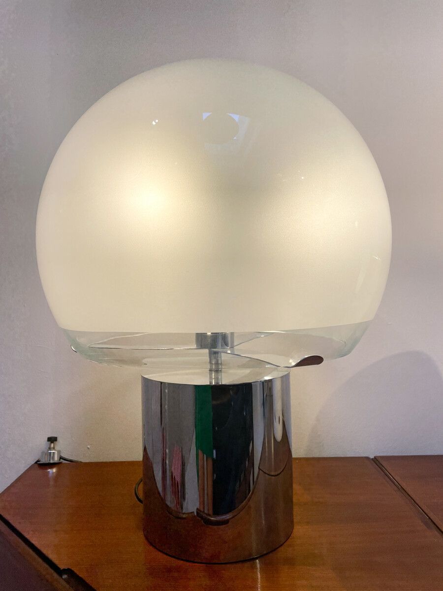 Mid Century Modern Porcini Table Lamp By Luigi Caccia Dominioni photo for sale