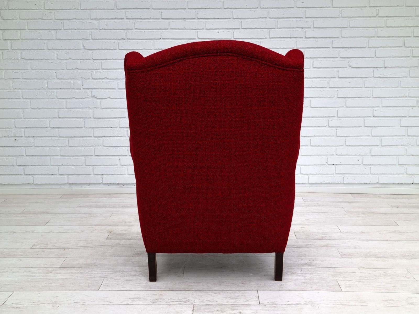 Furniture 50s, Danish Design, Completely Refurbished Chair, Furniture Wool photo