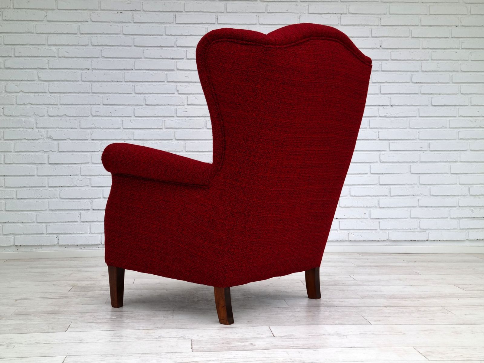 photo buy 50s, Danish Design, Completely Refurbished Chair, Furniture Wool