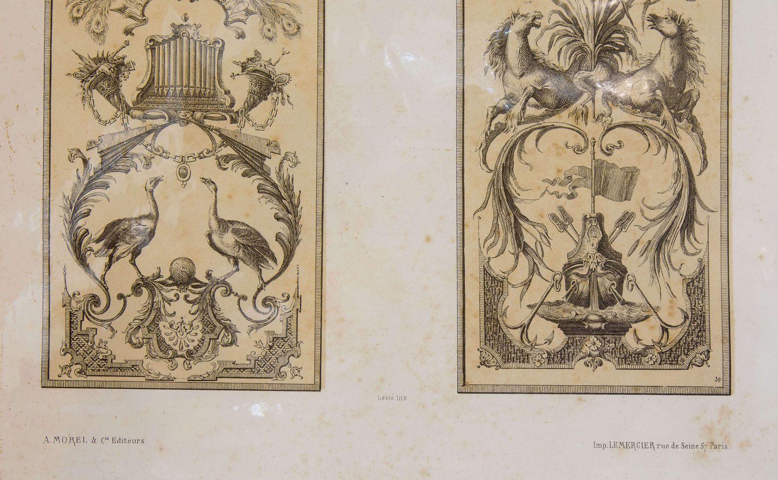 Set Of 6 Lithographs Of The 12 Months photo Art