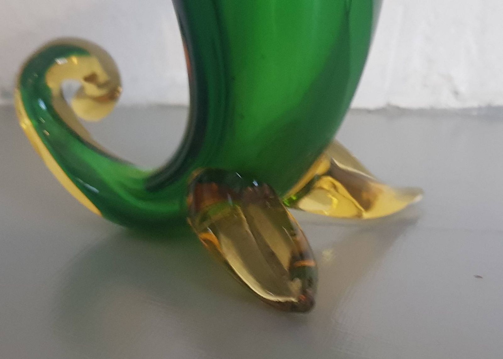 A Stunning 1960's Murano Seguso Cornucopia Art Glass Vase photo 56.0