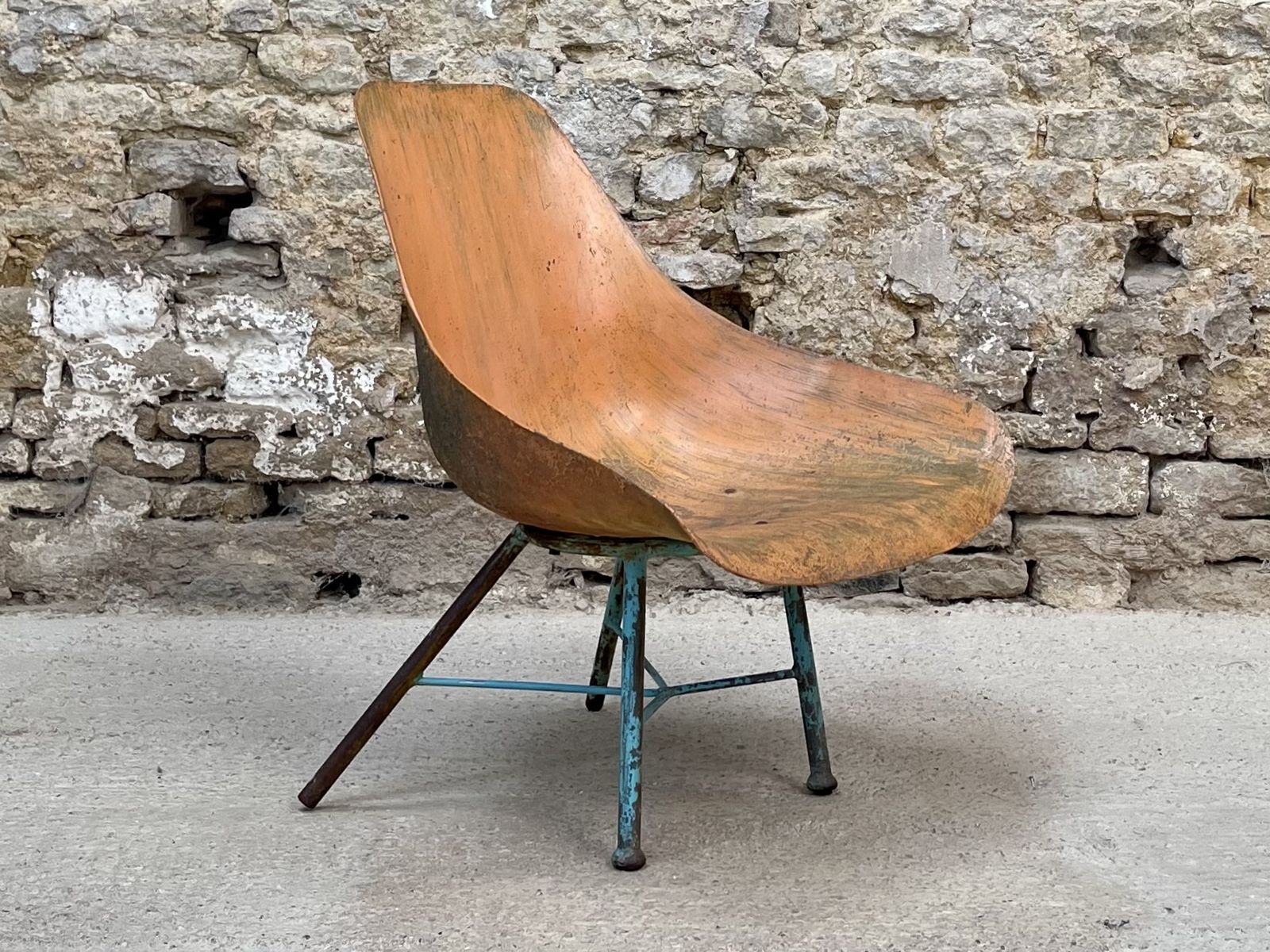 Beauty In Decay. Vintage Swedish Scoop Or Sleigh Chair. Occasional. Statement photo vinterior