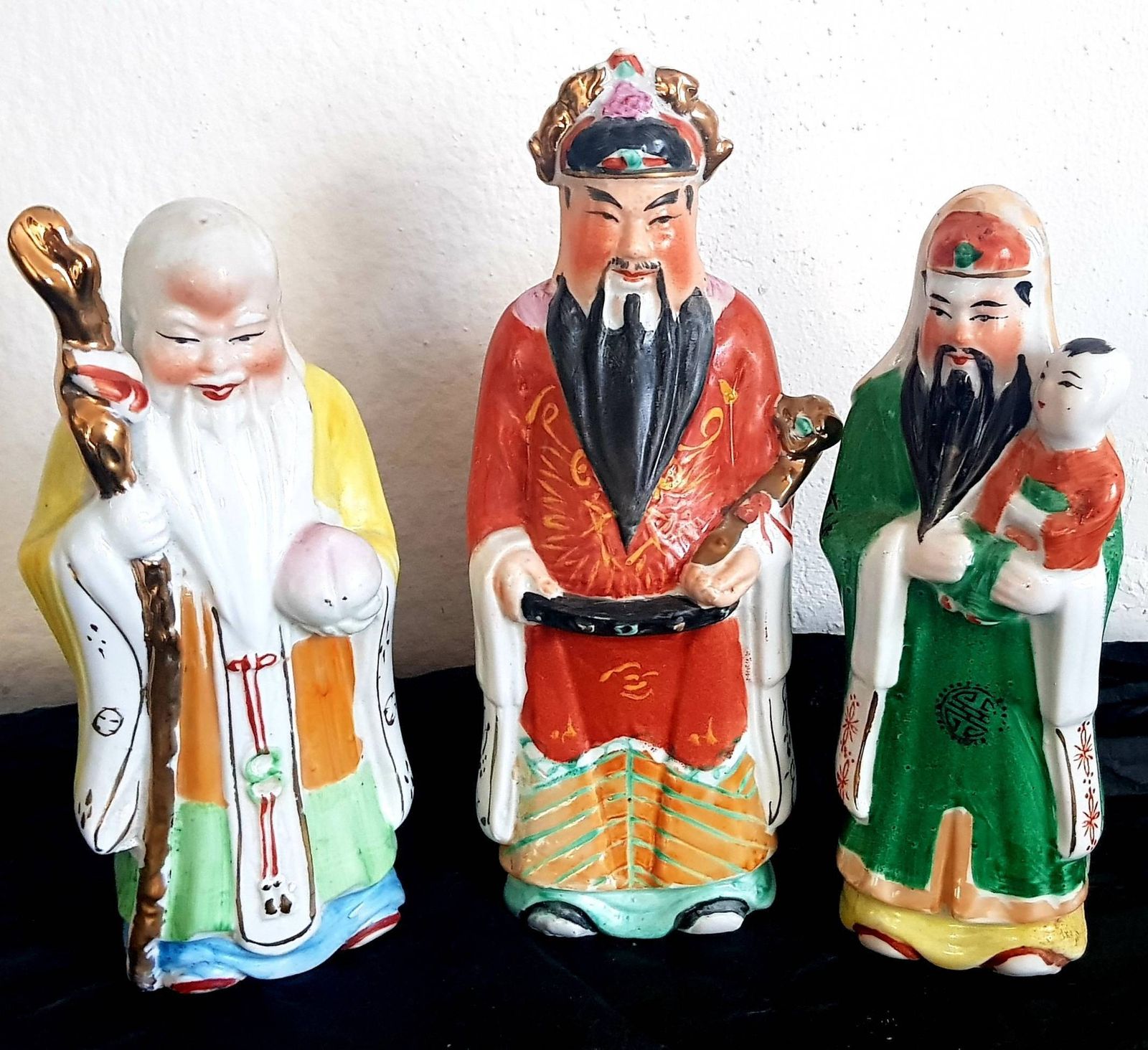 3 Wise Man Collectible Chinese Figures & Statues 18 Cm Tall
