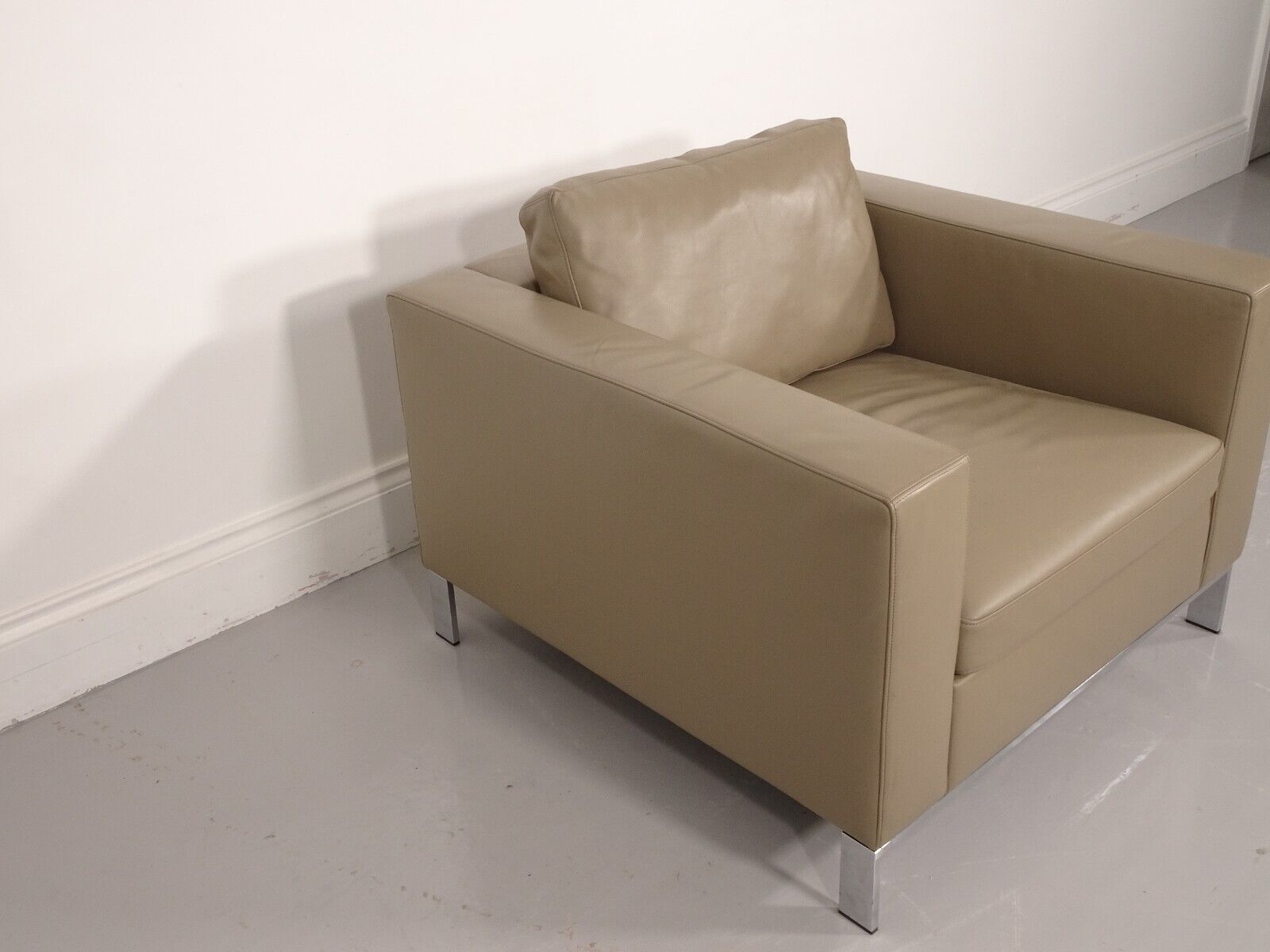 Stunning Walter Knoll 503 Armchair In Bamboo Leather (Chair5) photo vintage