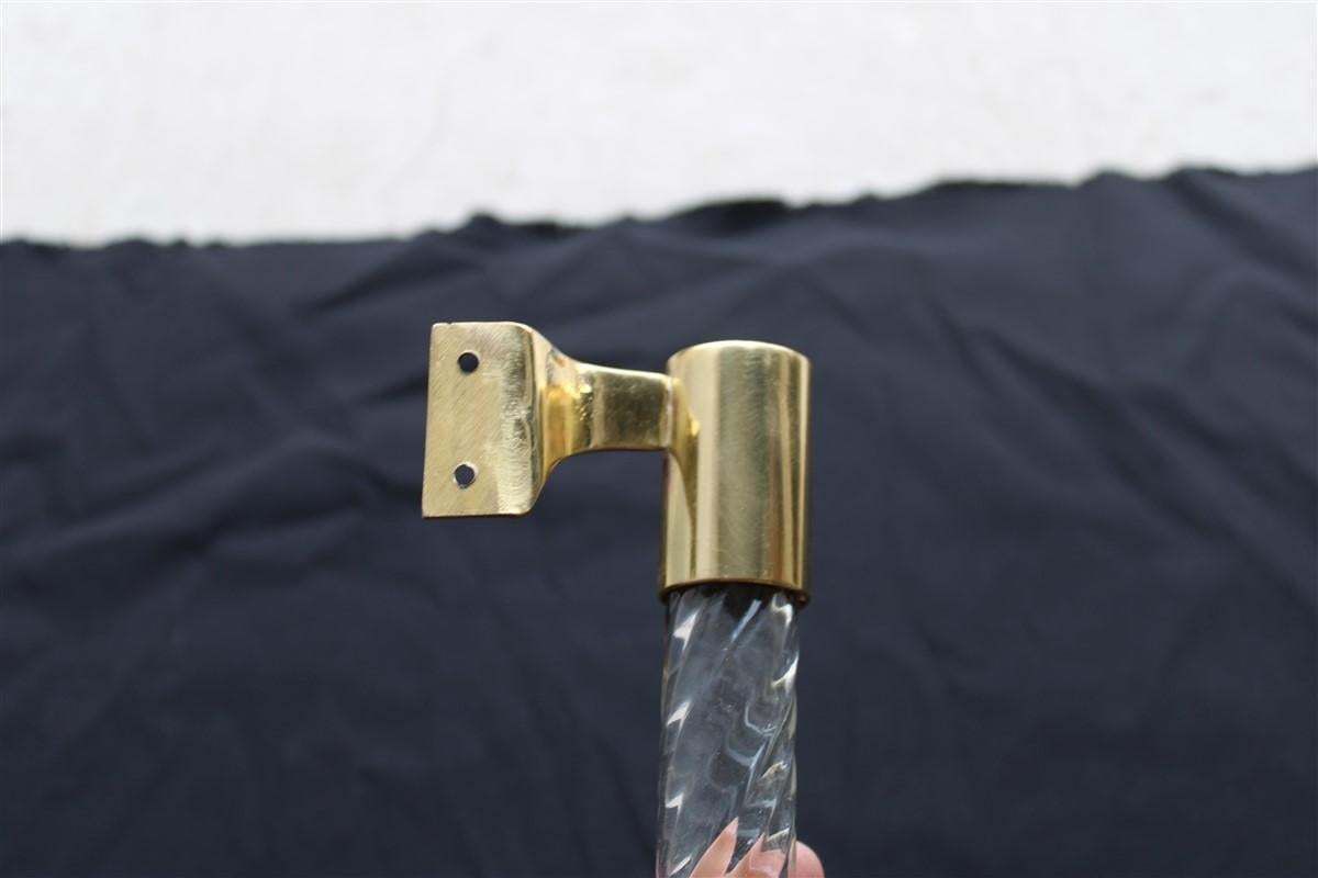 Pair Of Mid Century Italian Handles Brass Glass Murano 1940s Gold Venini Italy photo buy