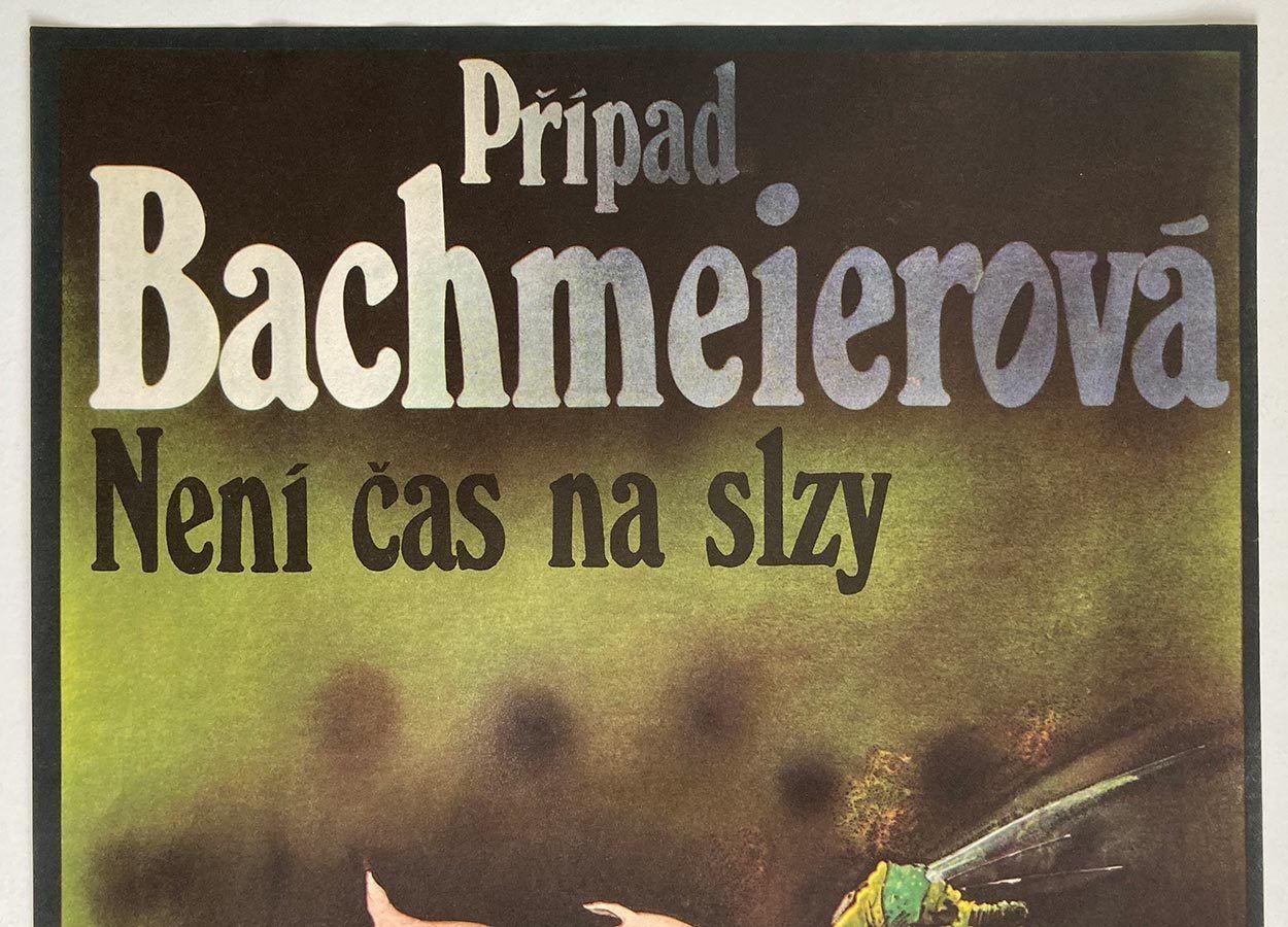 Original Film Poster, The Bachmeier Case, Zdeněk Vlach, 1985, Genuine Czech Vintage Print photo furniture