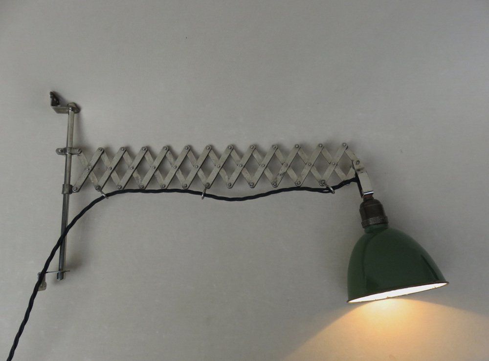 Austrian Enamelled & Chrome Plated Gate Light, 1930s photo 1753.55