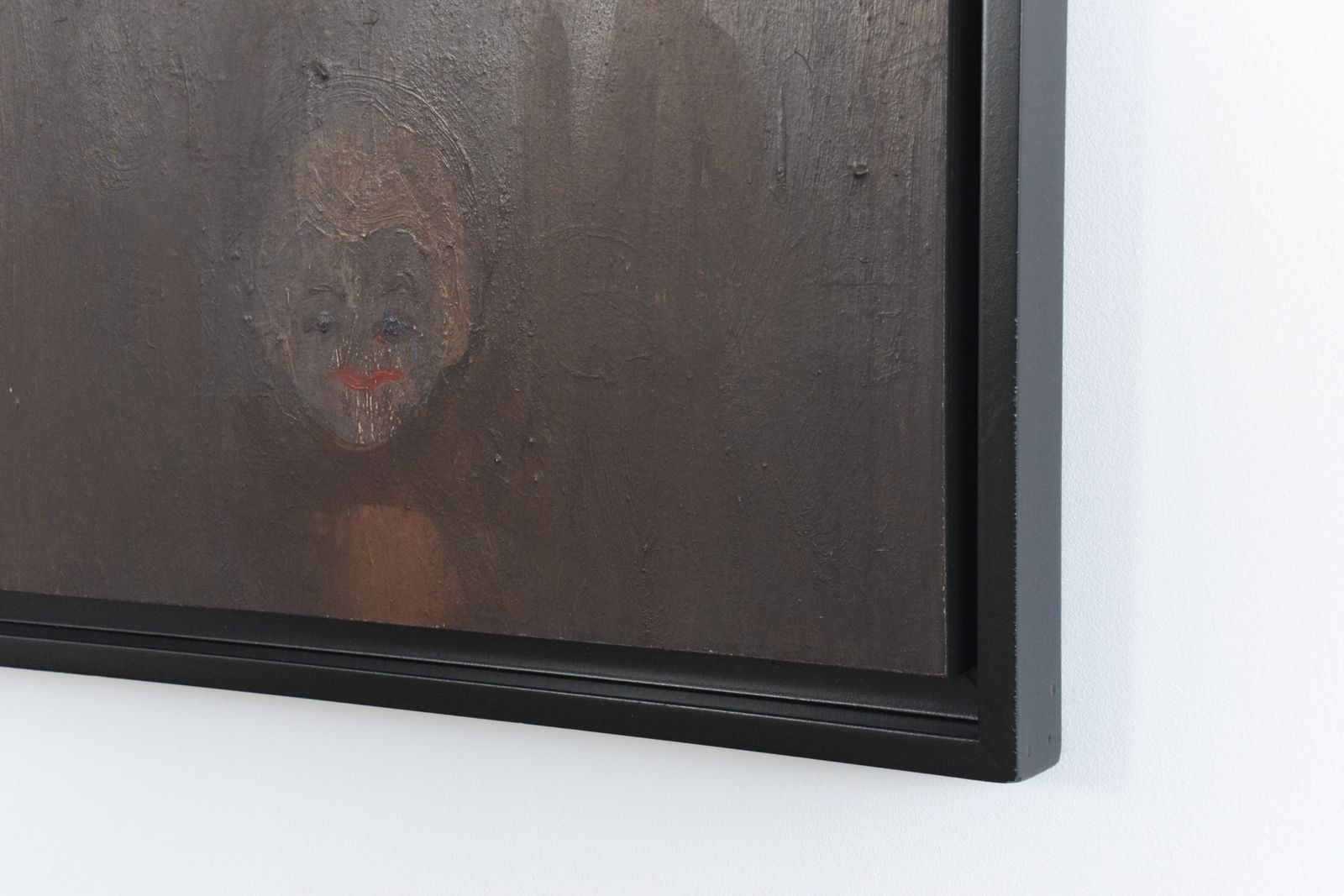 photo for sale Vintage Original Large Oil On Board Framed Portrait Painting