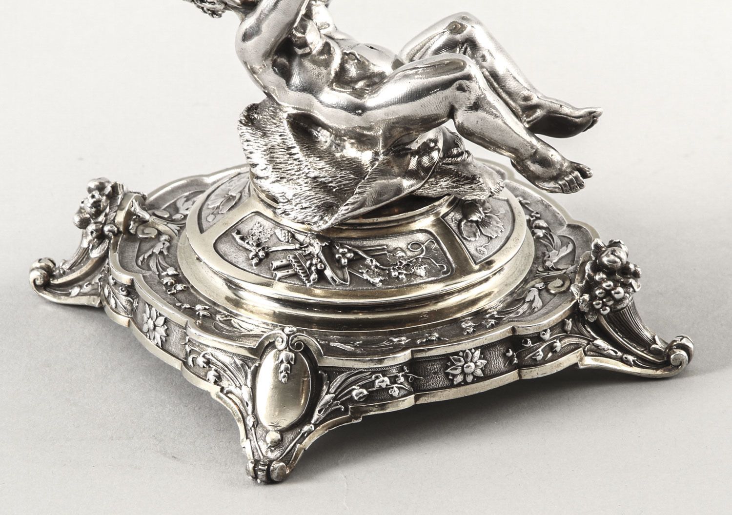 Pair English Victorian Silver Plate & Cut Glass Centrepieces 1883 19th C photo buy
