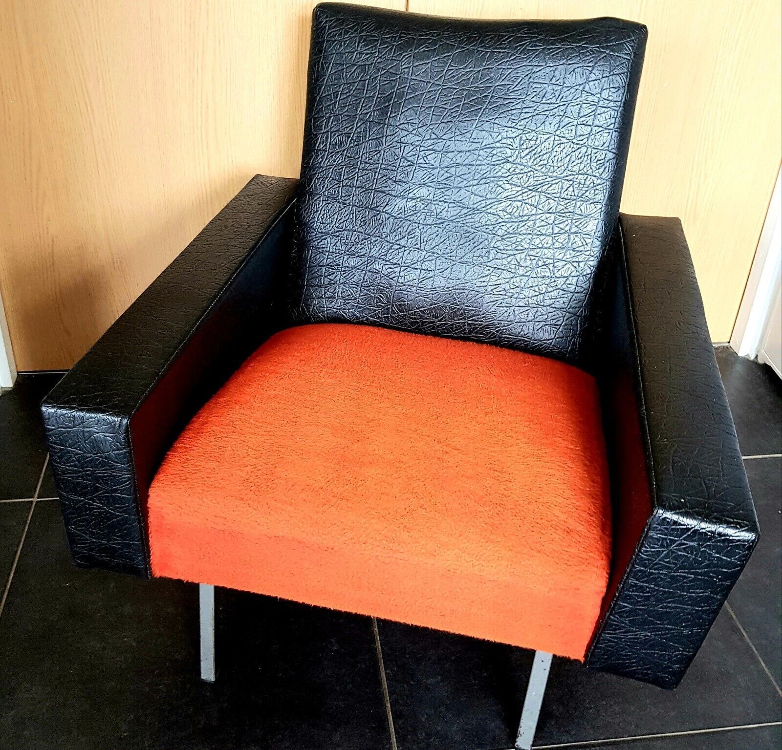 A Mid Century French Armchair 50s 60s Vintage photo vintage