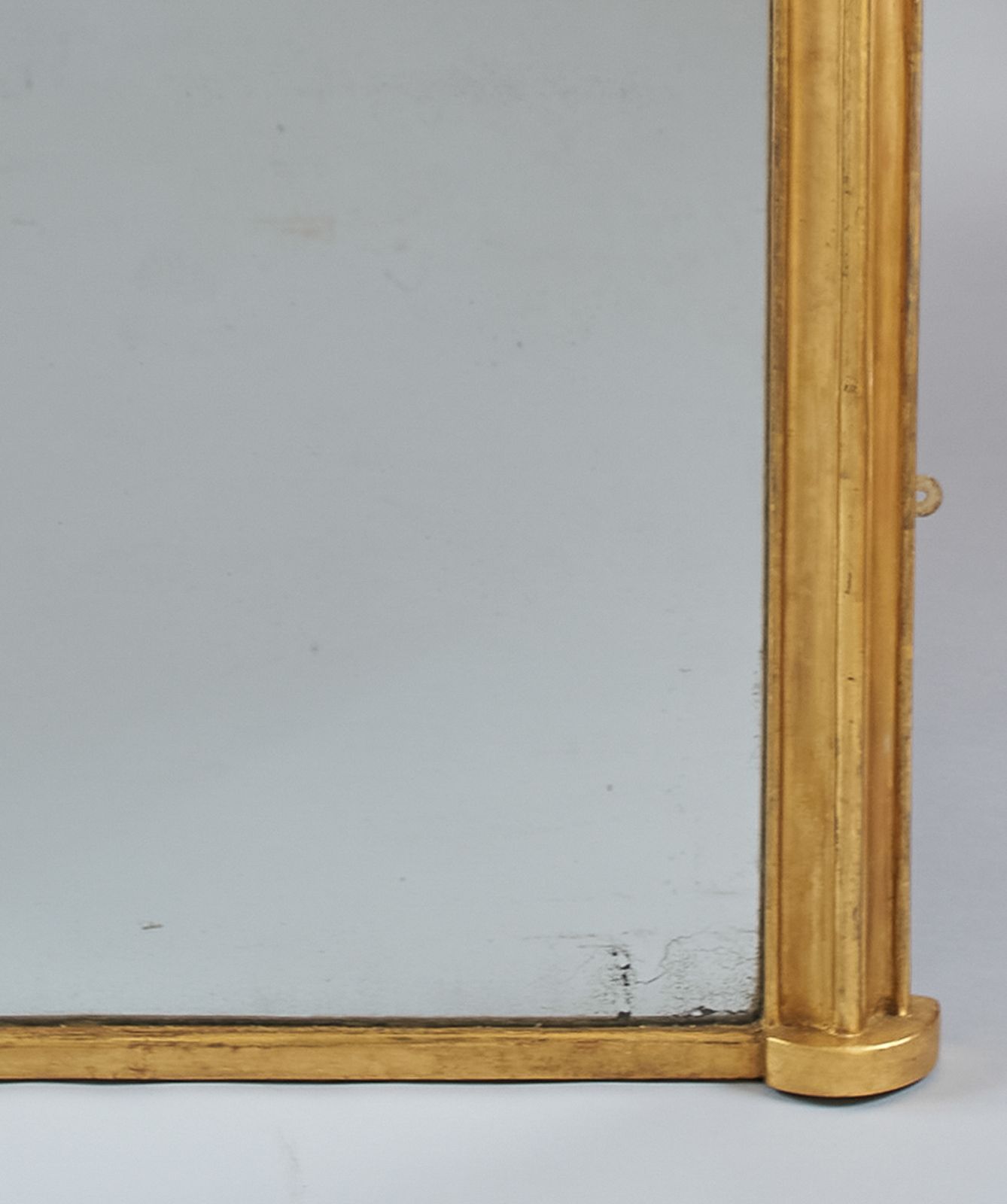 Large 19th Century English Victorian Gilt Archtop Overmantle Mirror photo Home Decor