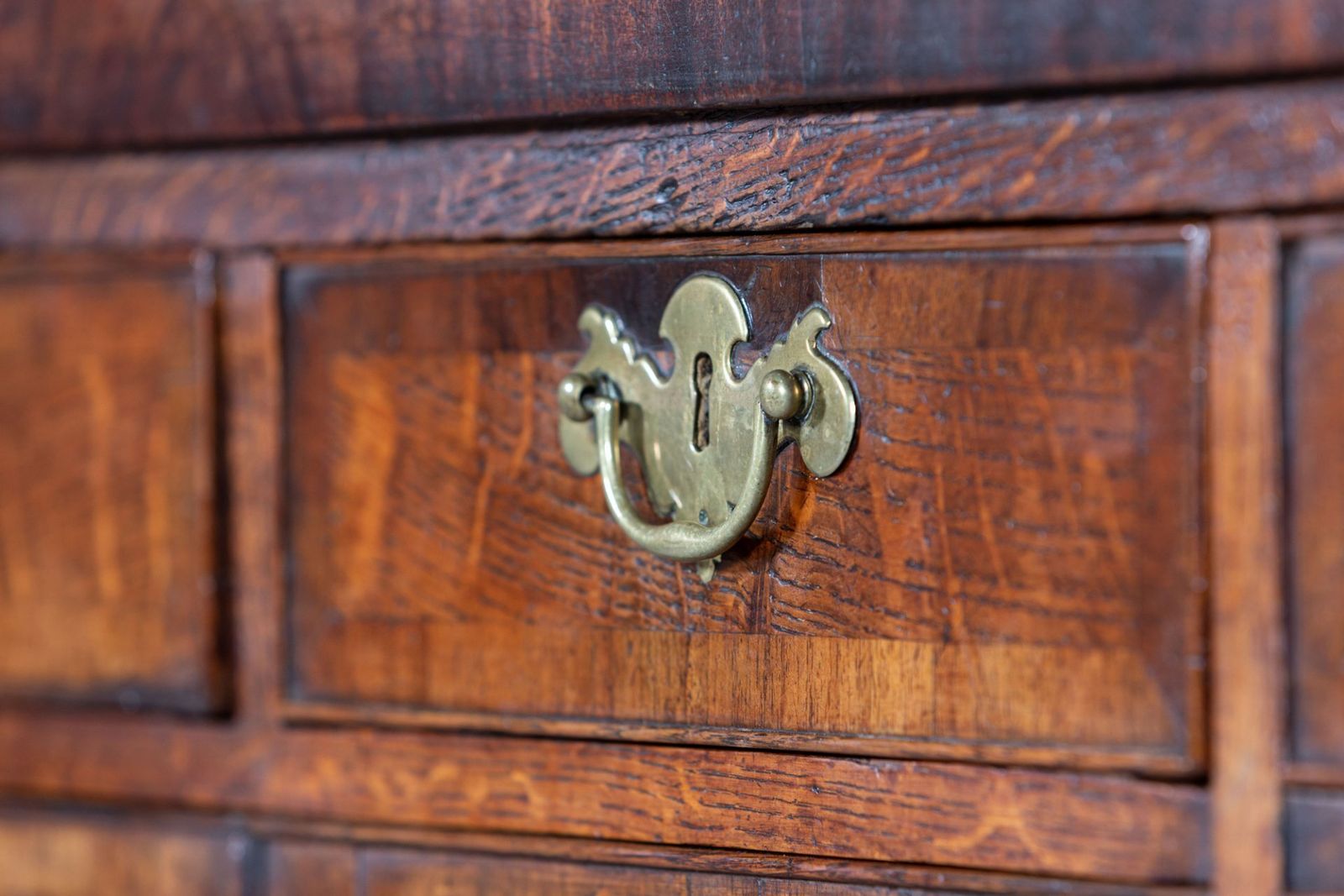 photo for sale Large English 18thc George I Oak Dresser Base