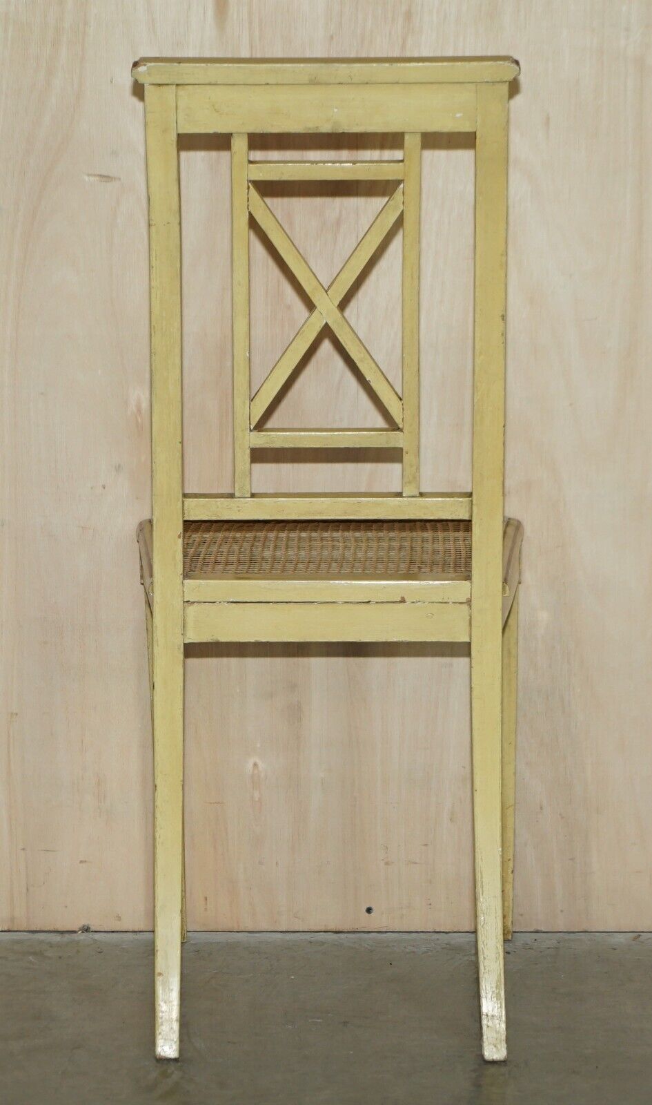 Furniture Pair Of Chinese Chinoiserie Bergère Side Chairs Hand Painted & Lacquered Finish photo