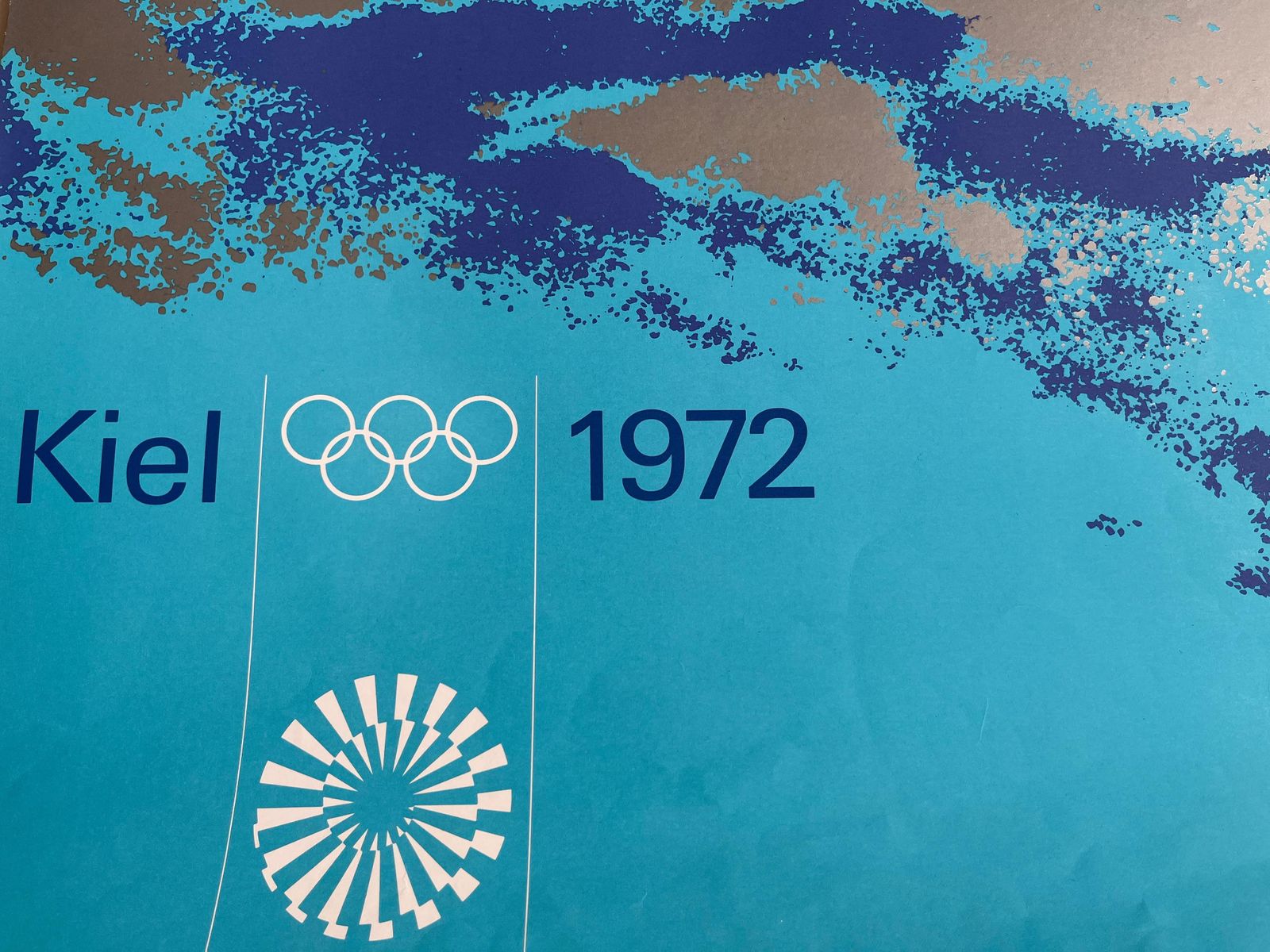 Otl Aicher Olympic Games Munich 1972, Sailing Yachting, Original Poster photo furniture