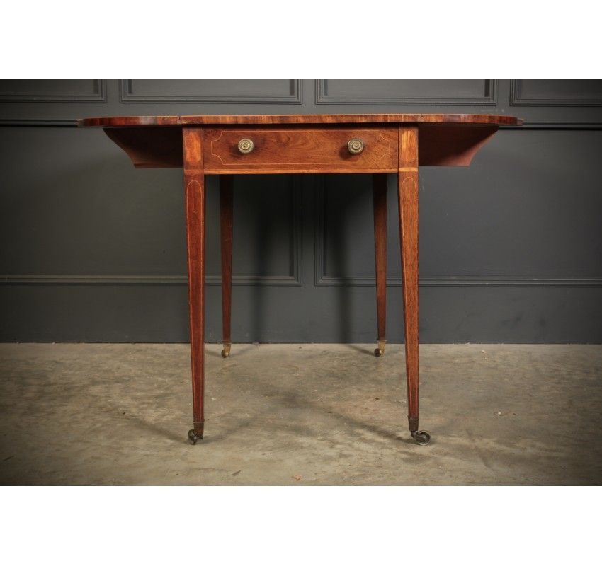 Georgian Mahogany Inlaid Pembroke Table photo buy