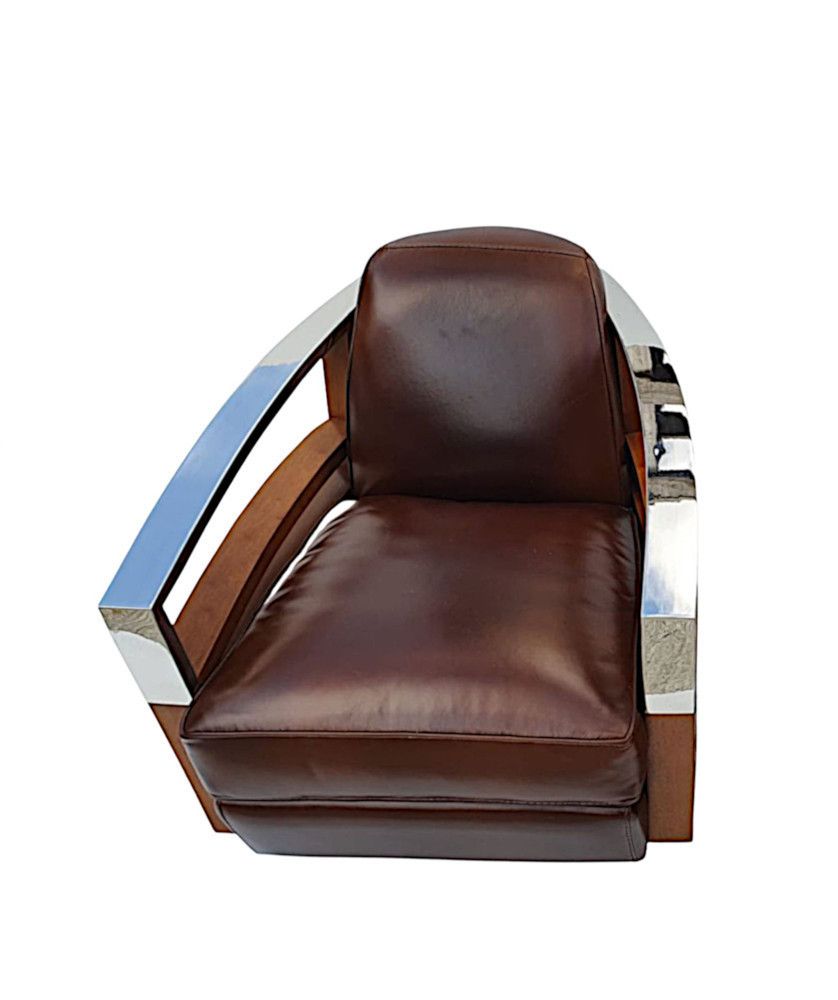 A Revolving Armchair In The Art Deco Style photo Furniture