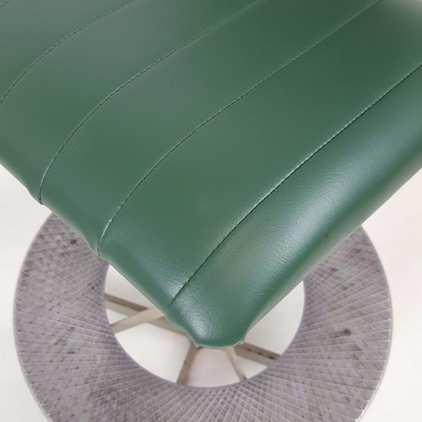 Vintage Swivel Machinist Chair In Green photo Furniture