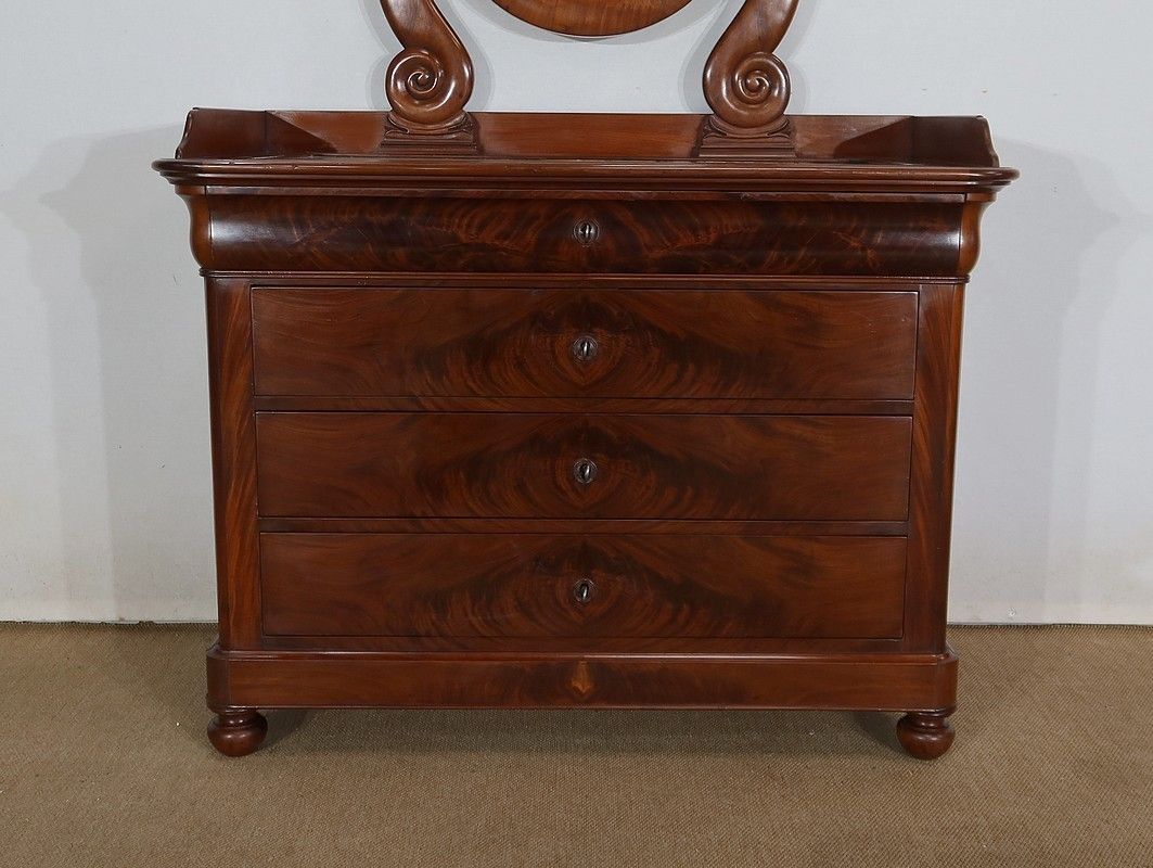 photo vintage Small Psyche Commode, Restoration Period, Early 19th Century