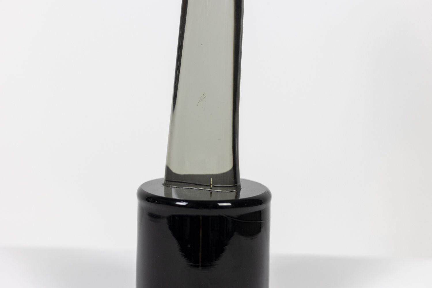 Alfredo Rossi, Volute Sculpture In Smoked Glass, 1970s photo vinterior