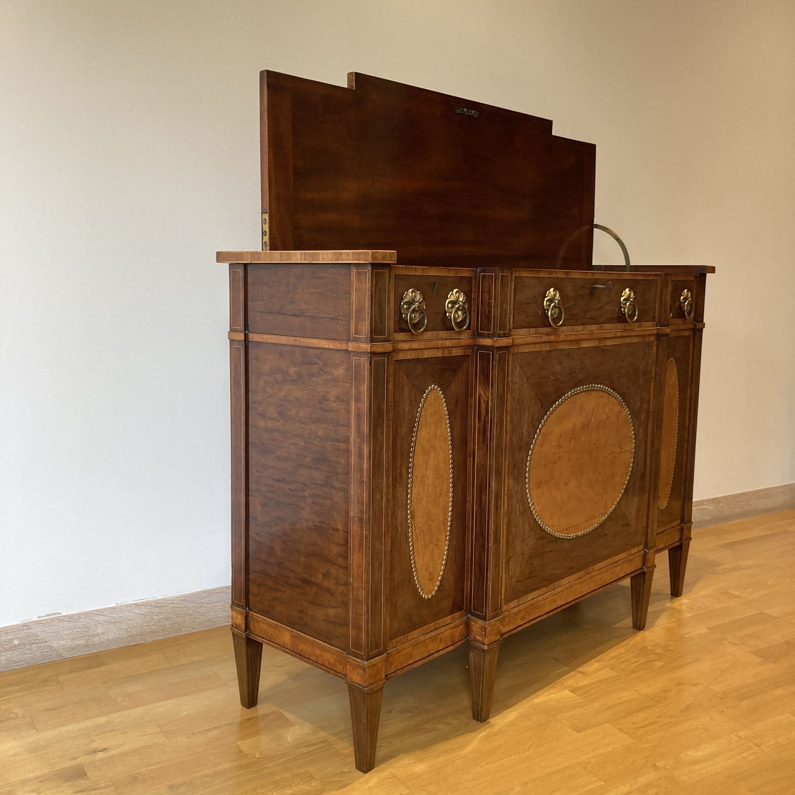 George III Breakfront Side Cabinet, Circa 1790 photo Furniture