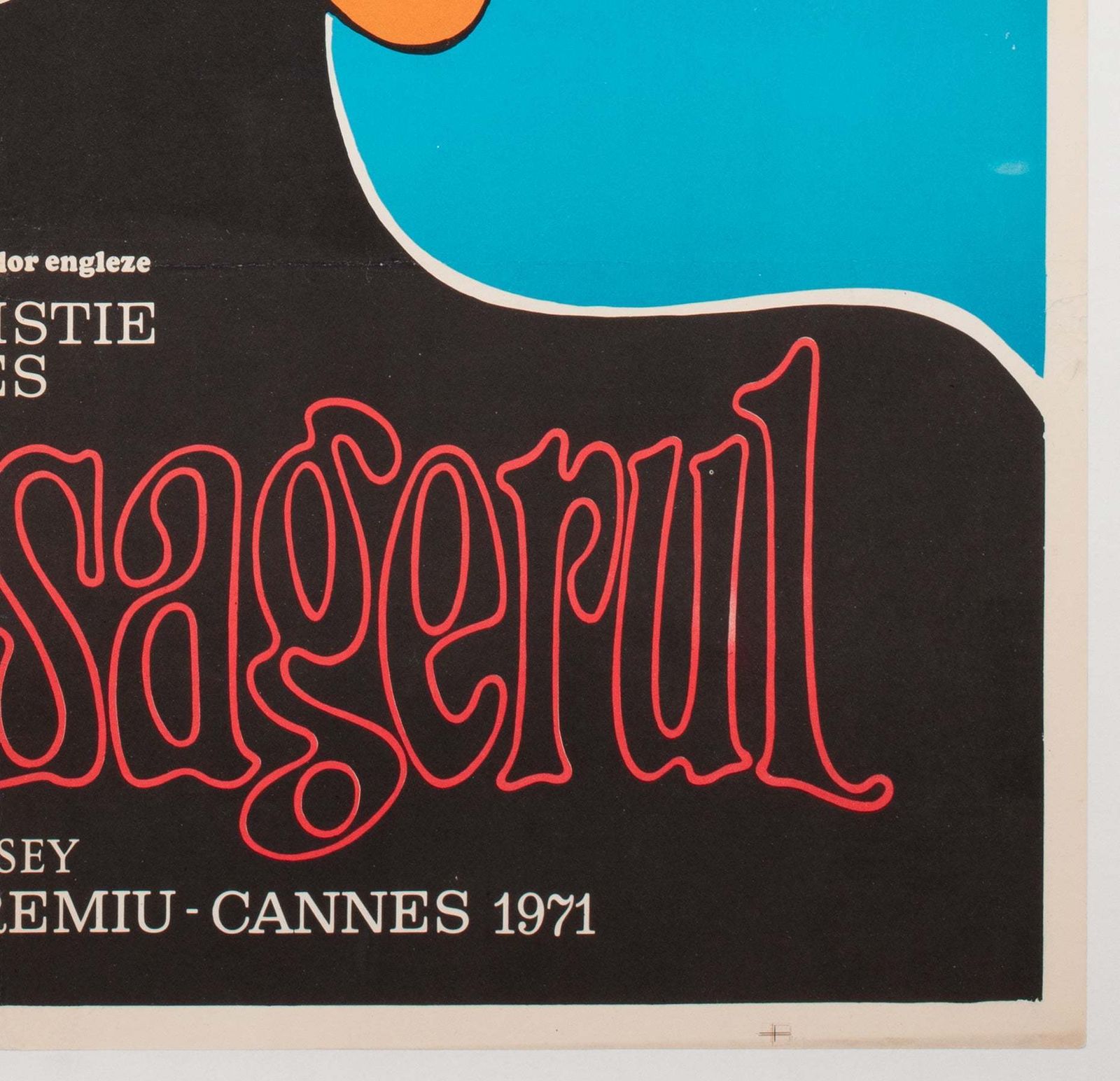 The Go Between 1971 Romanian Film Poster, Manescu photo vintage
