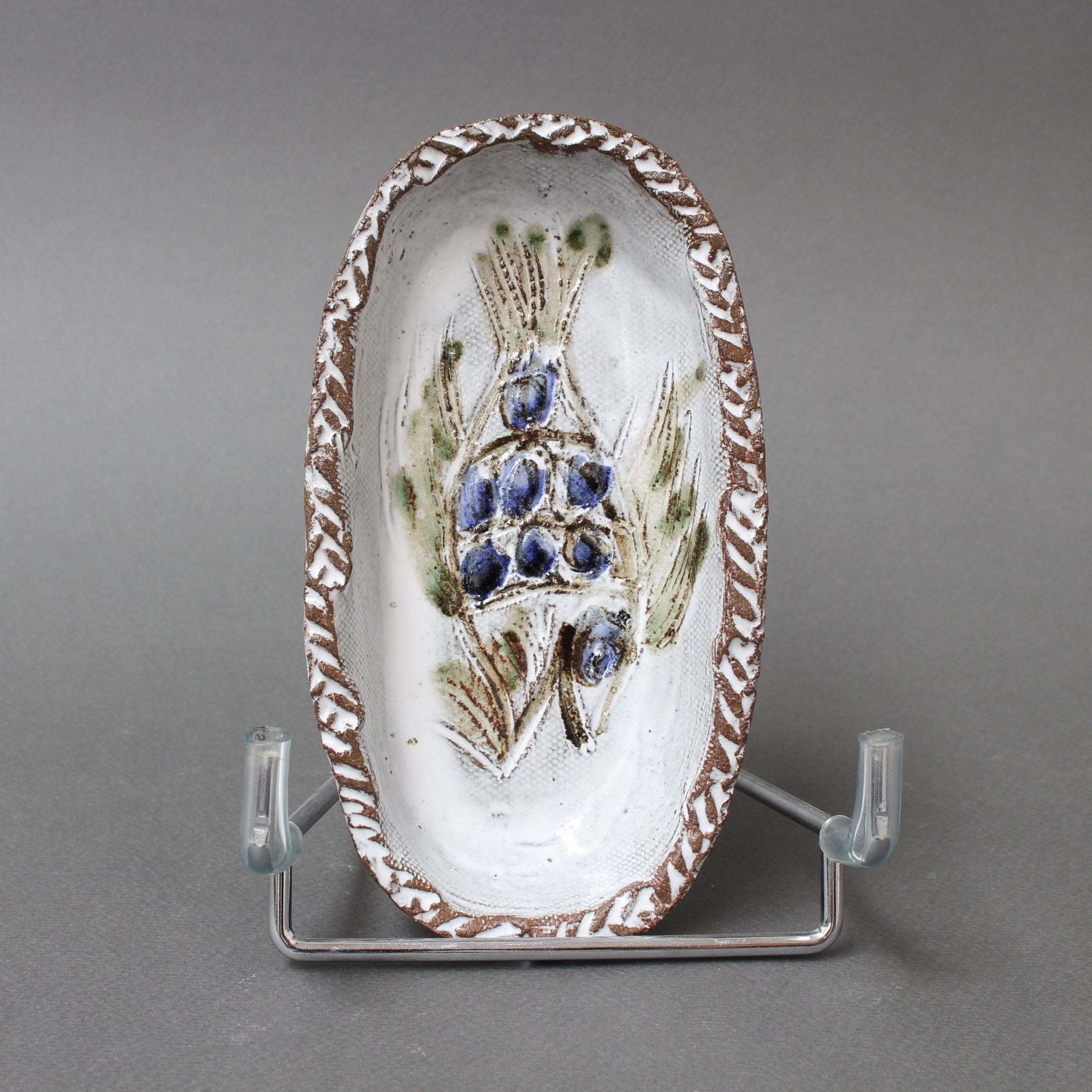 Pair Of Small Vintage French Decorative Trays By Albert Thiry, Circa 1970s. photo Home Decor