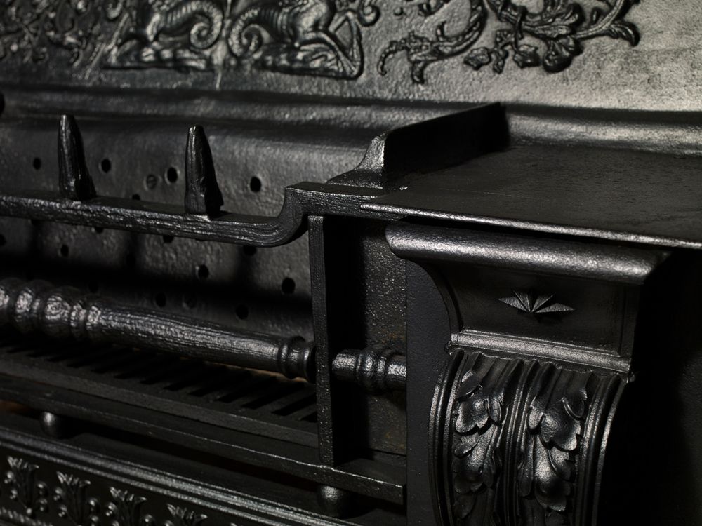 An Original Large 19th Century Hob Grate photo furniture