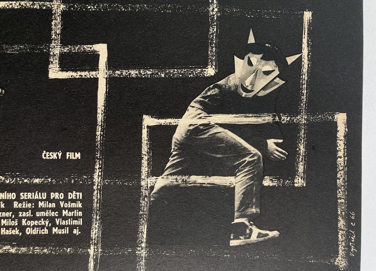 Original Film Poster, Martin Speaking, Miroslav Vystrčil, 1966, Genuine Czech Vintage Print photo 55.0