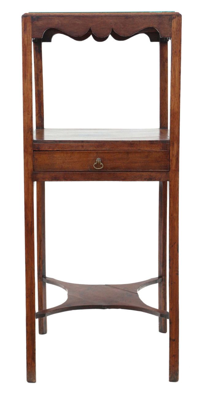 Antique Quality Mahogany Washstand Bedside Table Georgian Nightstand C1820 photo furniture