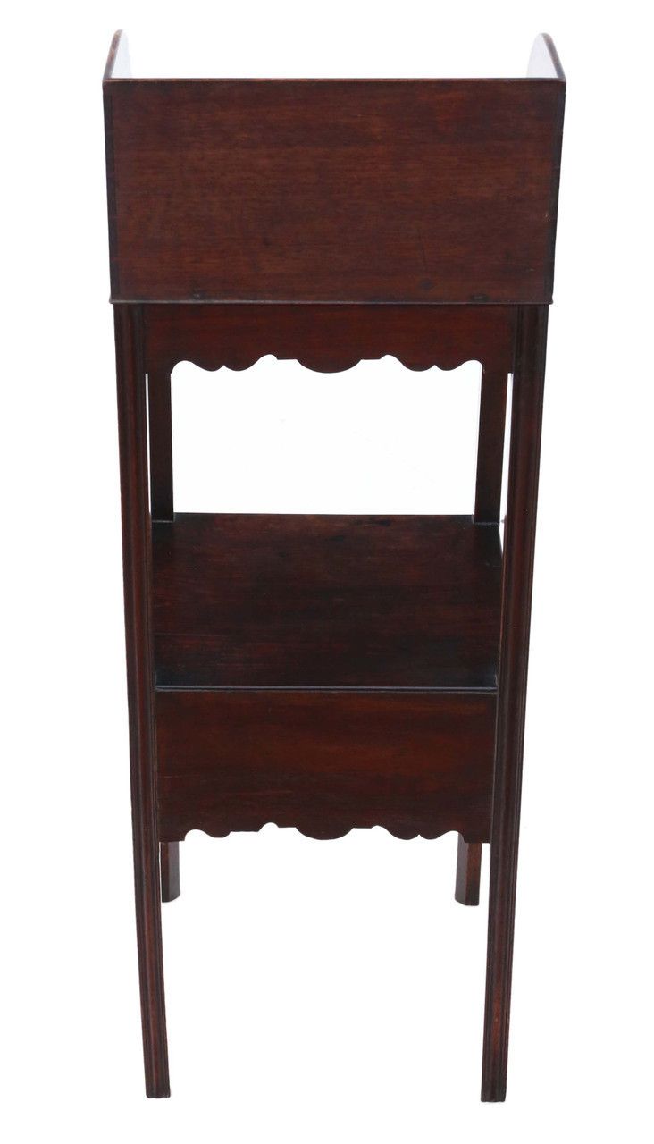 Antique Quality Mahogany Washstand Bedside Table Georgian Nightstand C1800 photo 695.0
