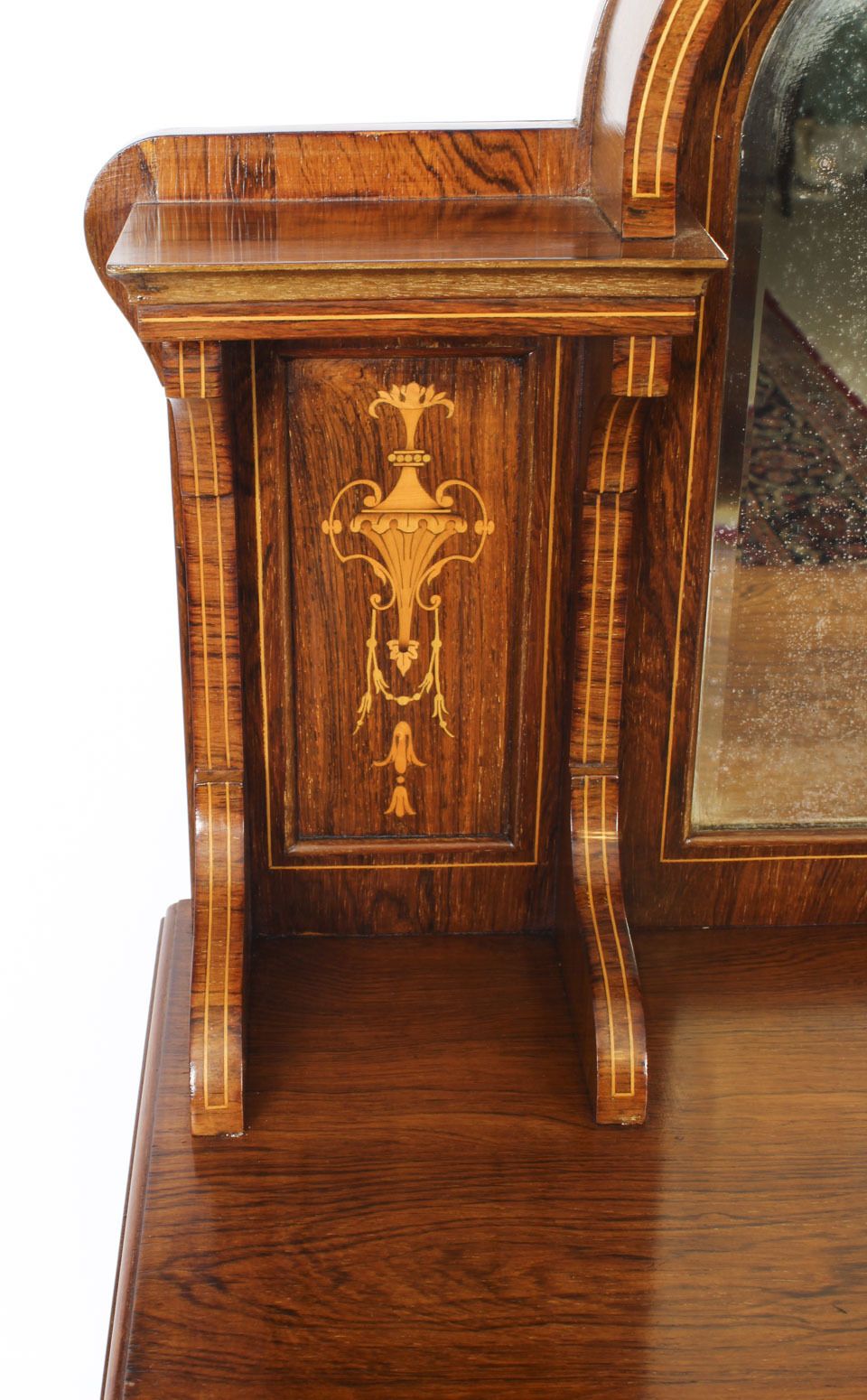 Edwardian Gonçalo Alves Marquetry Inlaid Music Cabinet 19th Century photo 1275.0