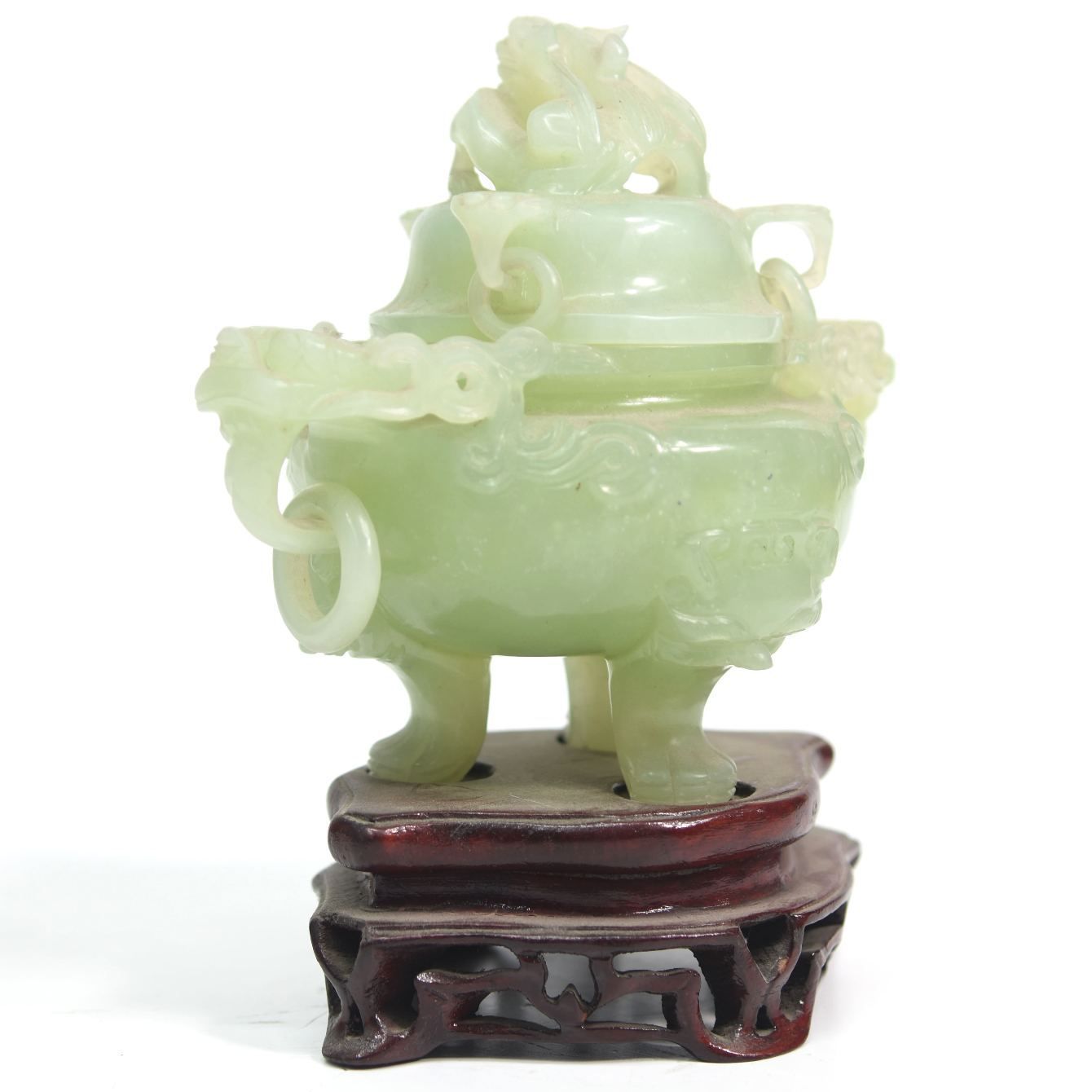 Asian Jade Or Jadeite Incense Burner photo Home Decor