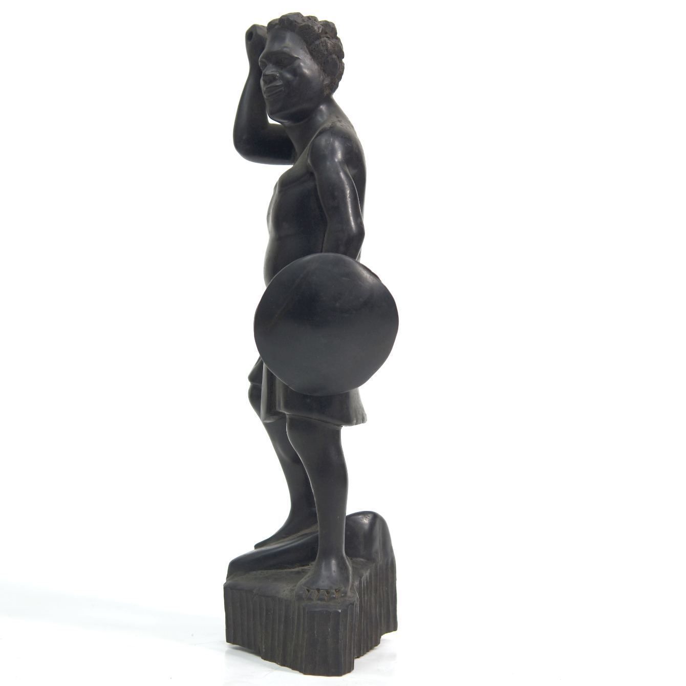 African Art Sculpture In Ebony Wood photo for sale