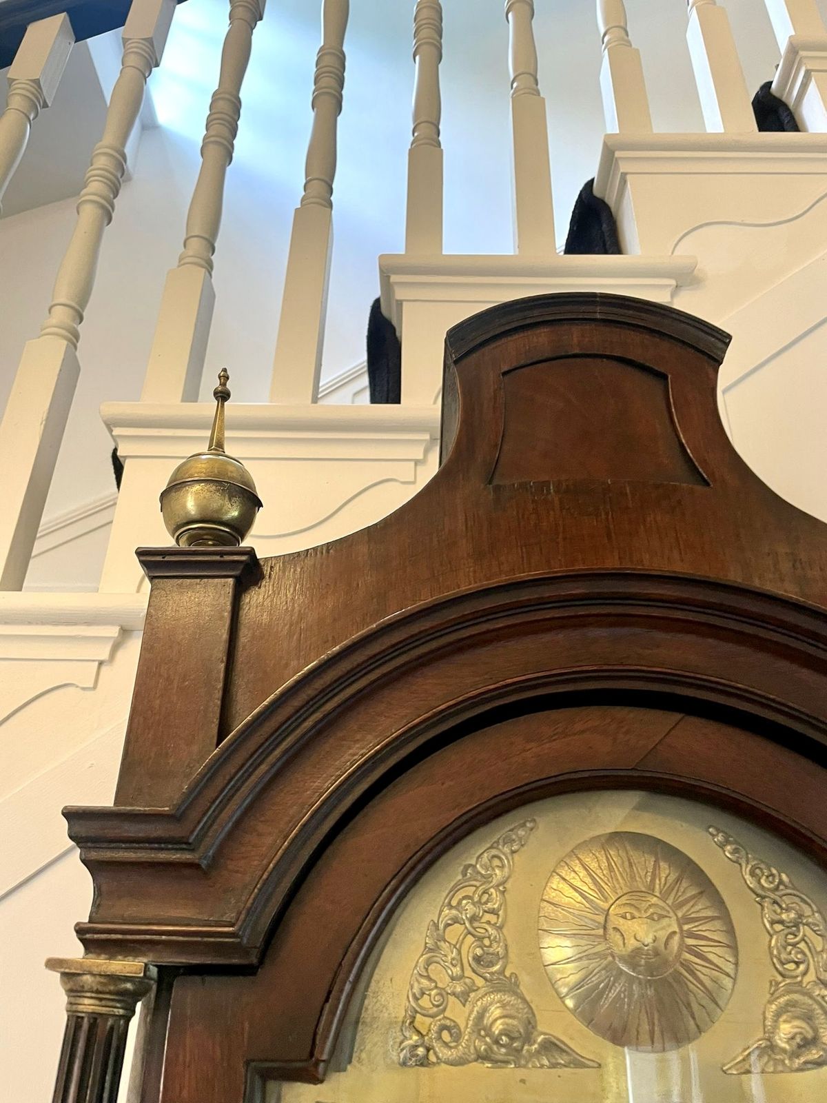 photo vinterior Fine Antique Mahogany Longcase Clock Signed Charles Shuckburgh, London