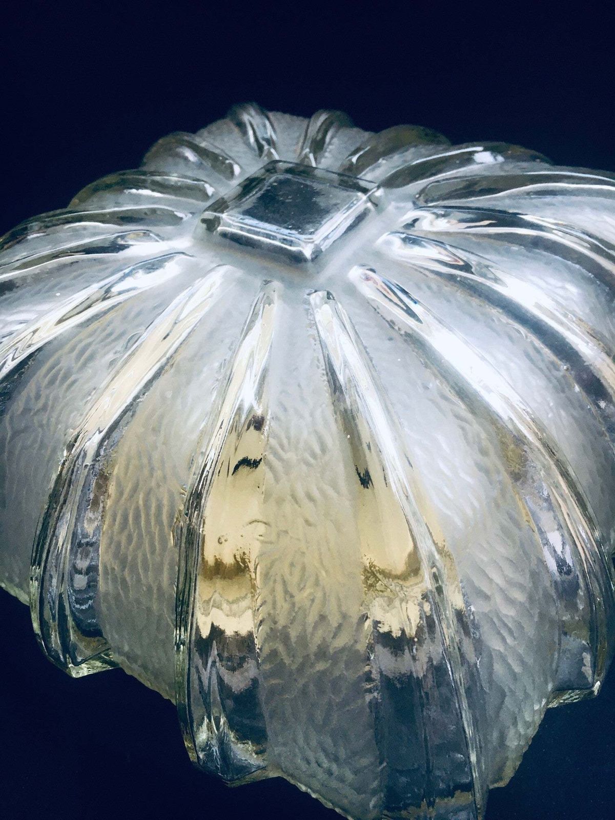 1960's Burning Star Design Glass Sconce Wall Lamp photo buy