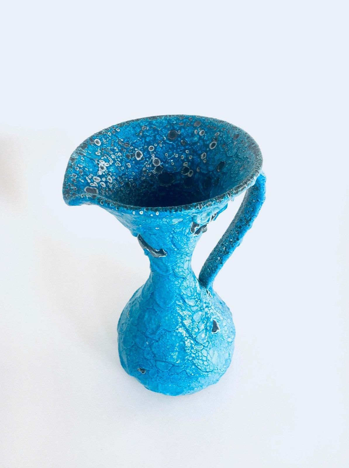 Mcm Art Ceramic Fat Lava Decanter Caraffe Vase, Italy 1960's photo Home Decor