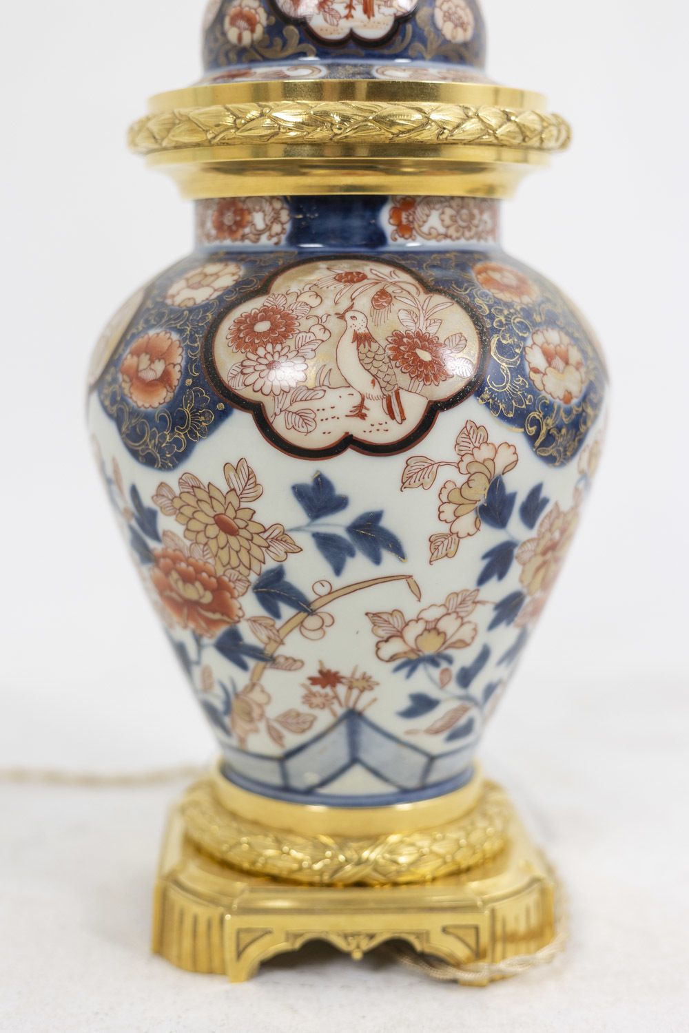 Lamp In Imari Porcelain And Gilt Bronze, Circa 1880 photo for sale
