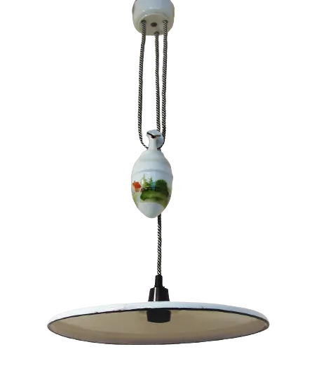 Hanglamp met contragewicht, jaren 1930