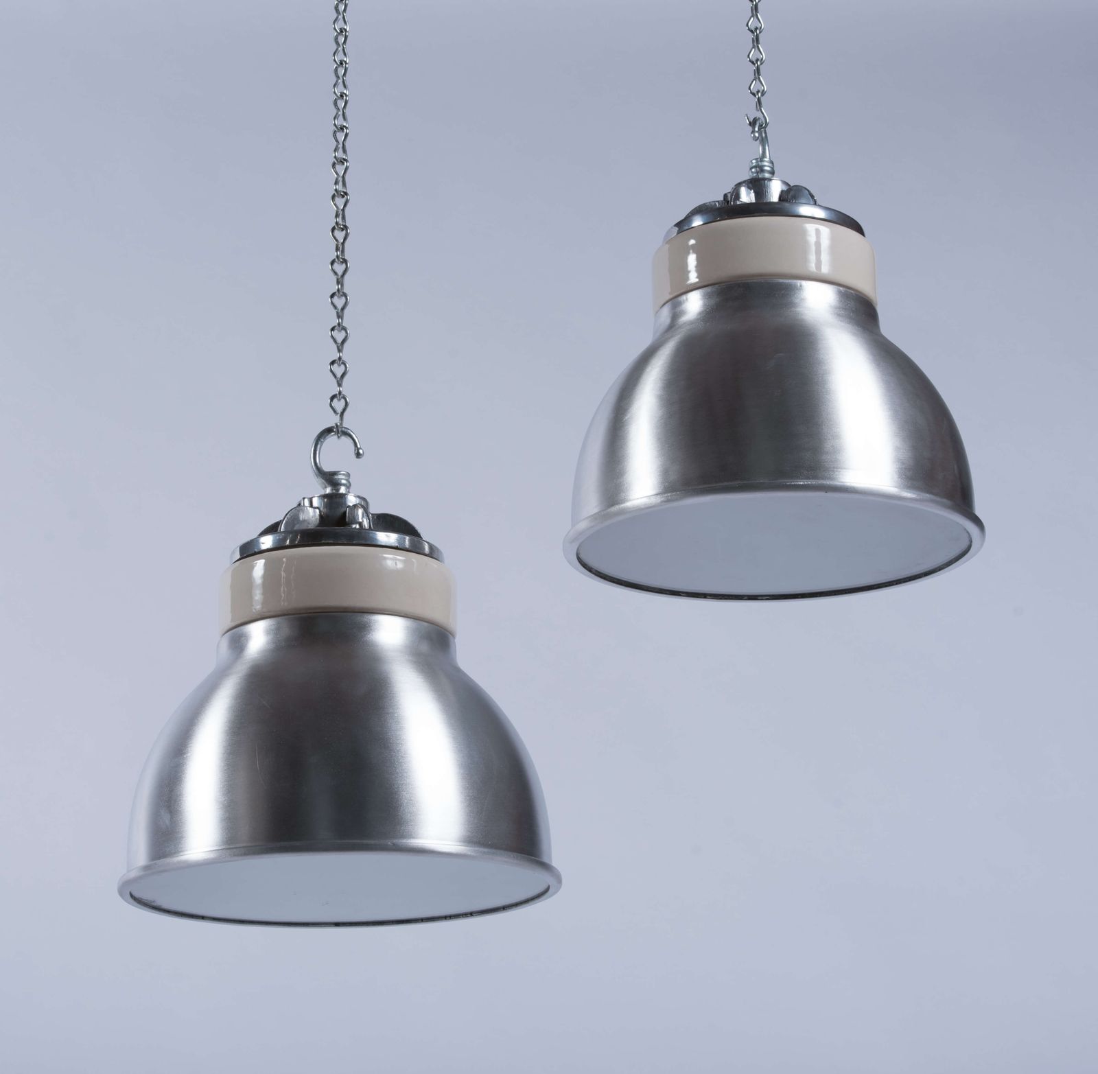 Vintage Industrial Pendant Lights Reclaimed From Ceramics Factory photo furniture