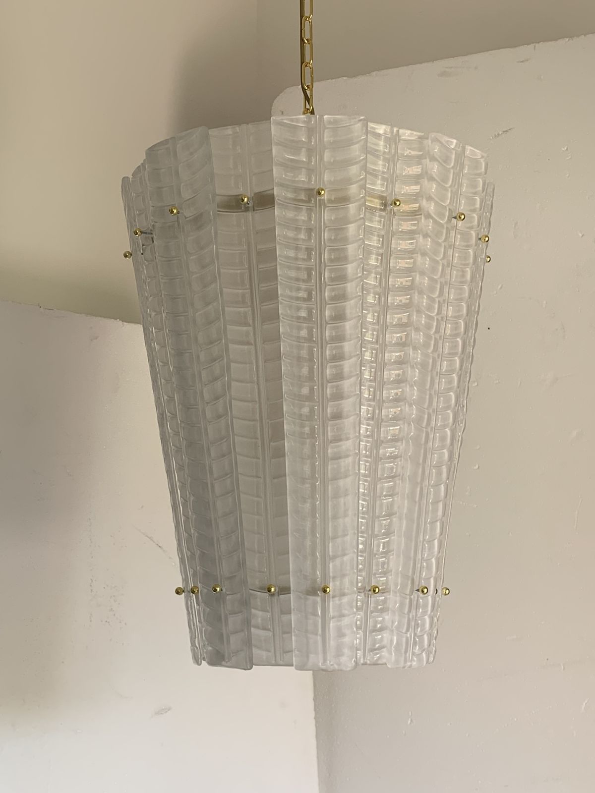 Impressive Murano Glass Sputnik Chandelier Lantern Like Mazzega Zuccheri Venini Barovier Style