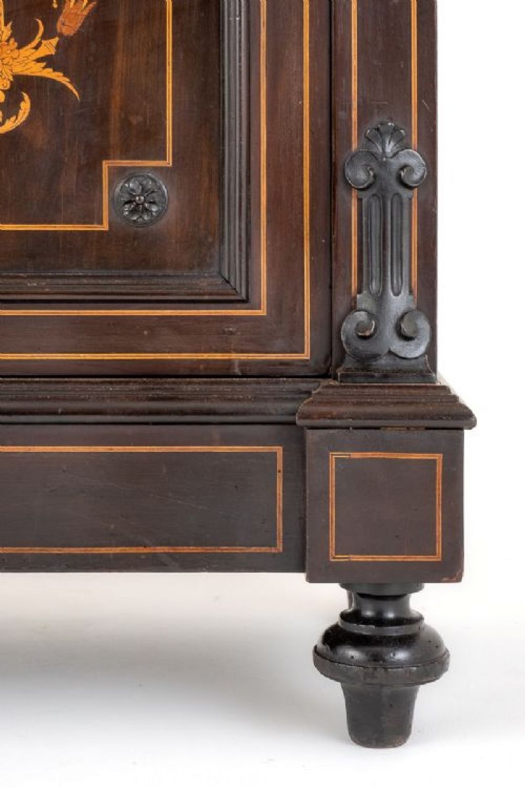 French Pier Cabinet Marquetry Inlay Chest 1860 photo buy