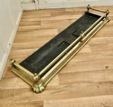 Large Elegant Victorian Brass Fender photo 540.0