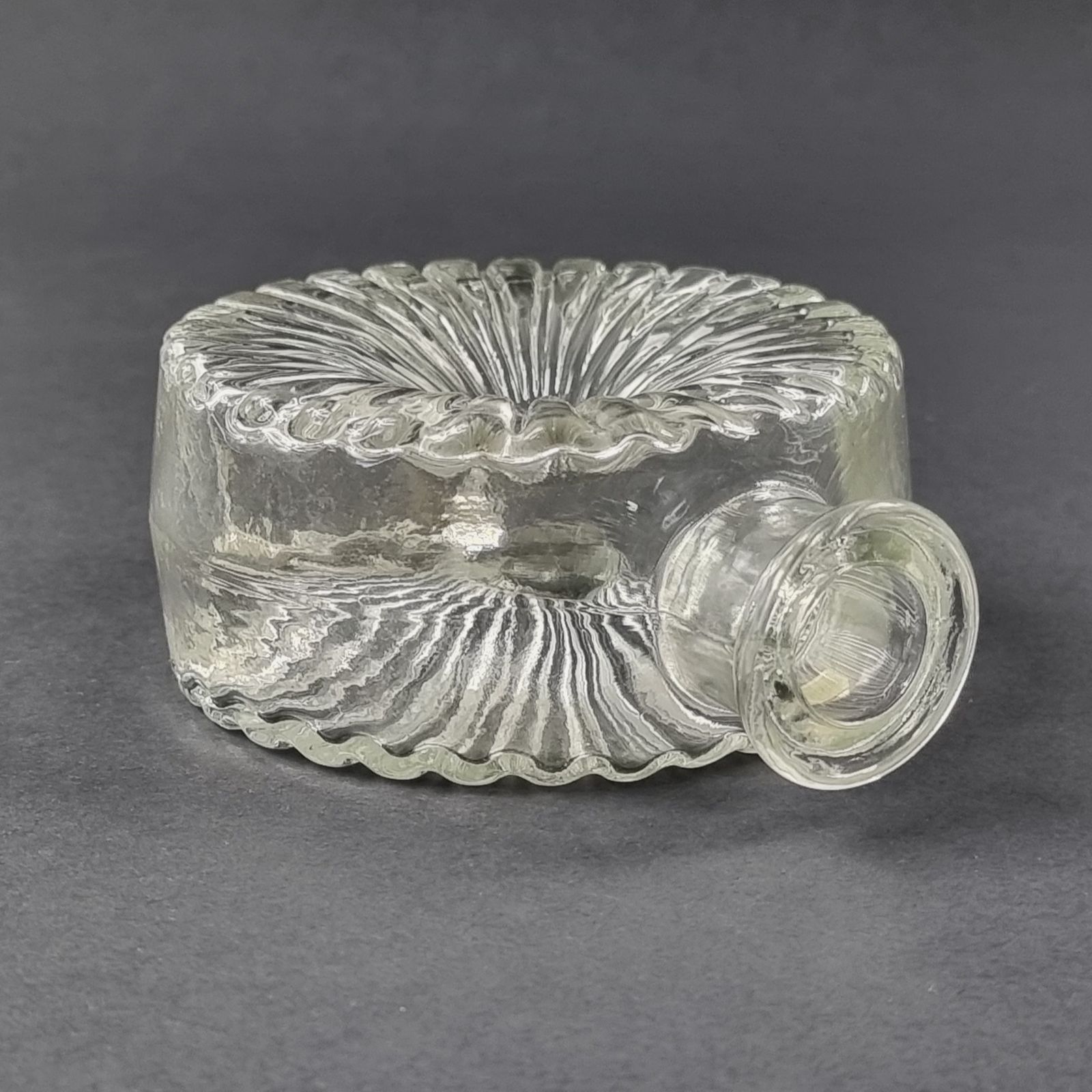 Mid Century Glass Vase From The Aurinkopullo (Sunflower) Series By Helena Tynell For Riihimäki Lasi, Finland, 1960s photo buy