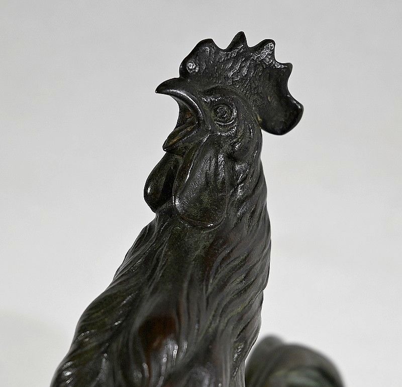 1843.7 Bronze “Le Coq Gaulois”, By G. Vacossin – Early 20th Century photo