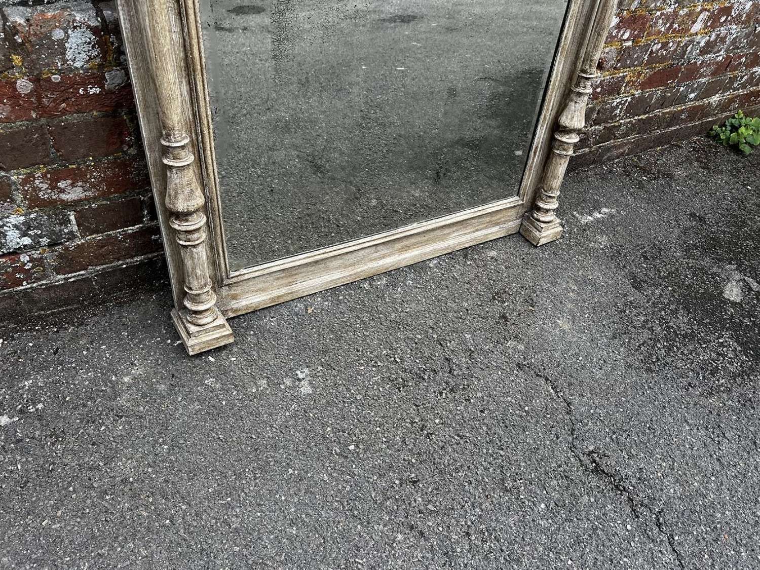 A Wonderful Large Antique French 19th Century Painted Mirror. photo 795.0