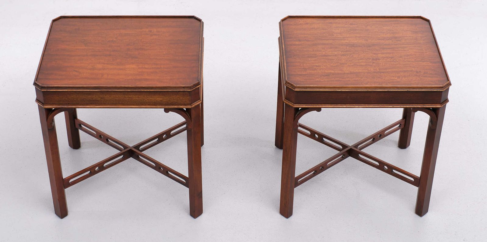 Bevan Funnell Mahogany Side Tables Georgian Revival England, 1960s photo 1500.0