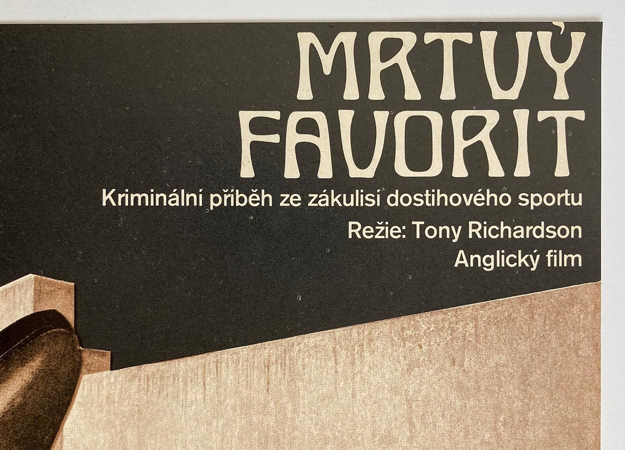 Movie Poster, Dead Cert, Petr Vápeník, 1975 photo furniture