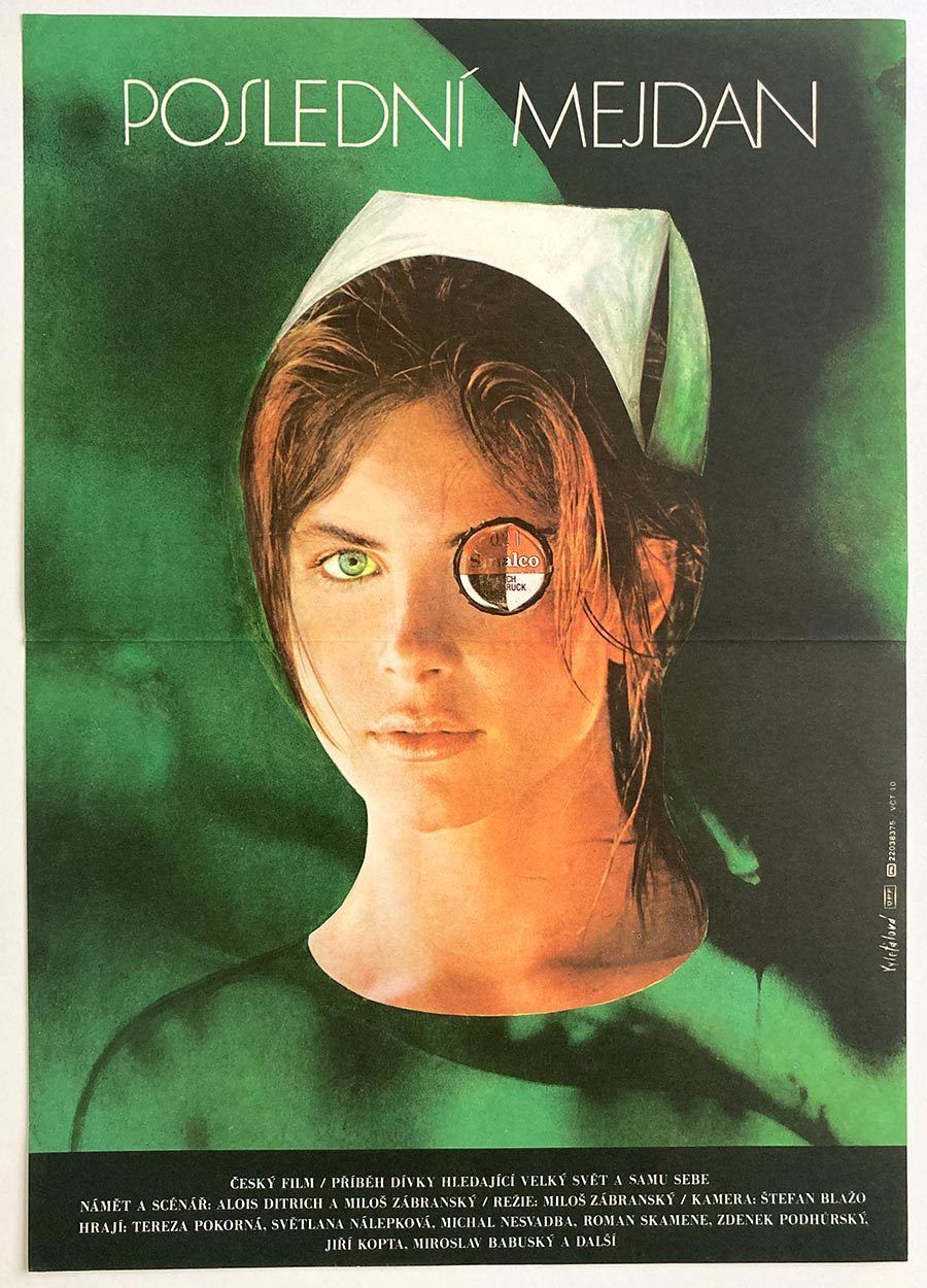 Original Film Poster, Last Party, Olga Poláčková Vyleťalová, 1984, Genuine Czech Vintage Print