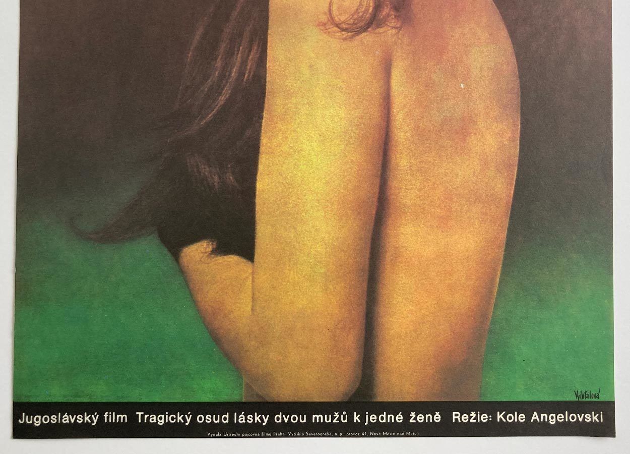 Original Movie Poster, We’re Cursed, Irina, Olga Poláčková Vyleťalová, 1977, Genuine Czech Vintage Print photo Art